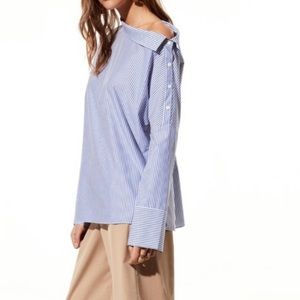 Babaton off the shoulder blouse.
